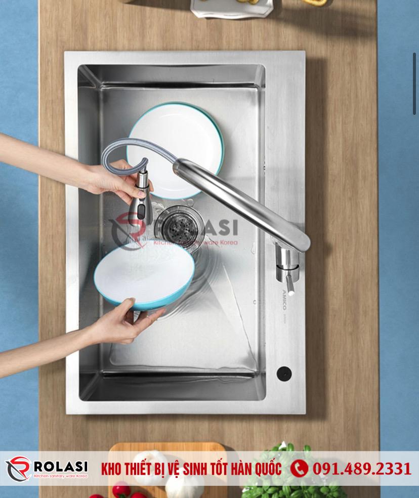 CHẬU RỬA BÁT 1 HỐ ROLASI R6045T - Ảnh 5