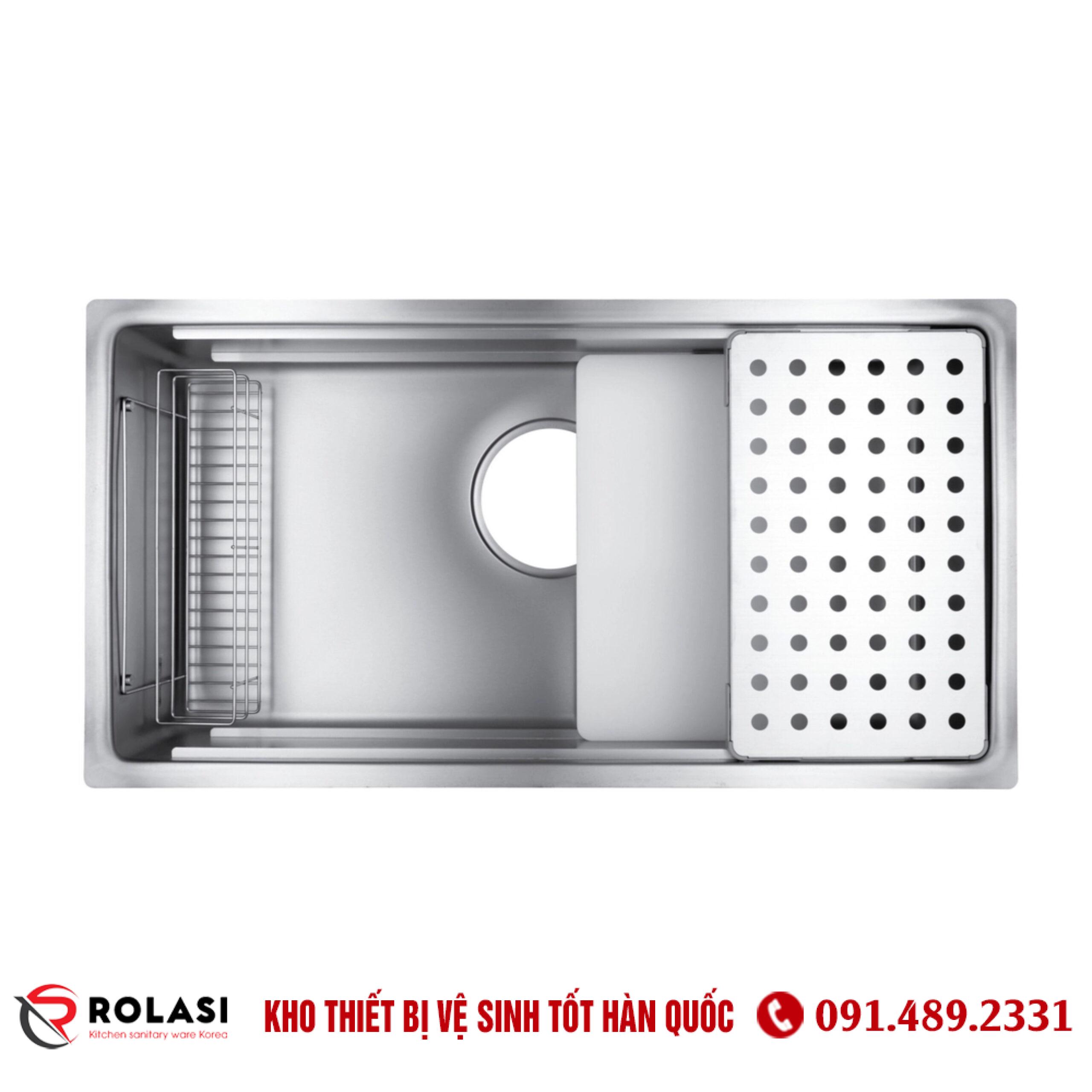 CHẬU RỬA BÁT 1 HỐ HÀN QUỐC ROLASI R8746JPT